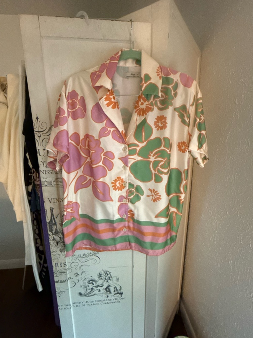 NWOT Anthropologie Maaji Floating Blooms Noise Cover Up Shirt - Picture 9 of 16